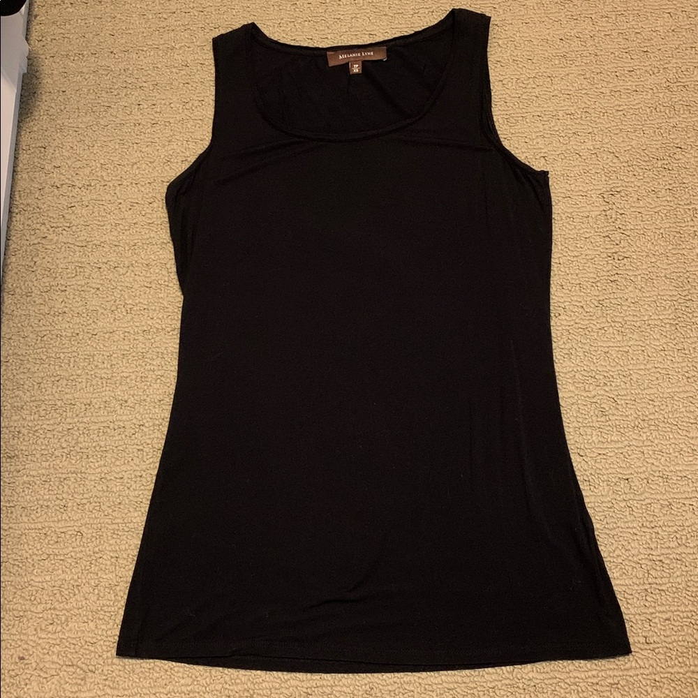 Melanie Lyne Black Tank Size Extra Small